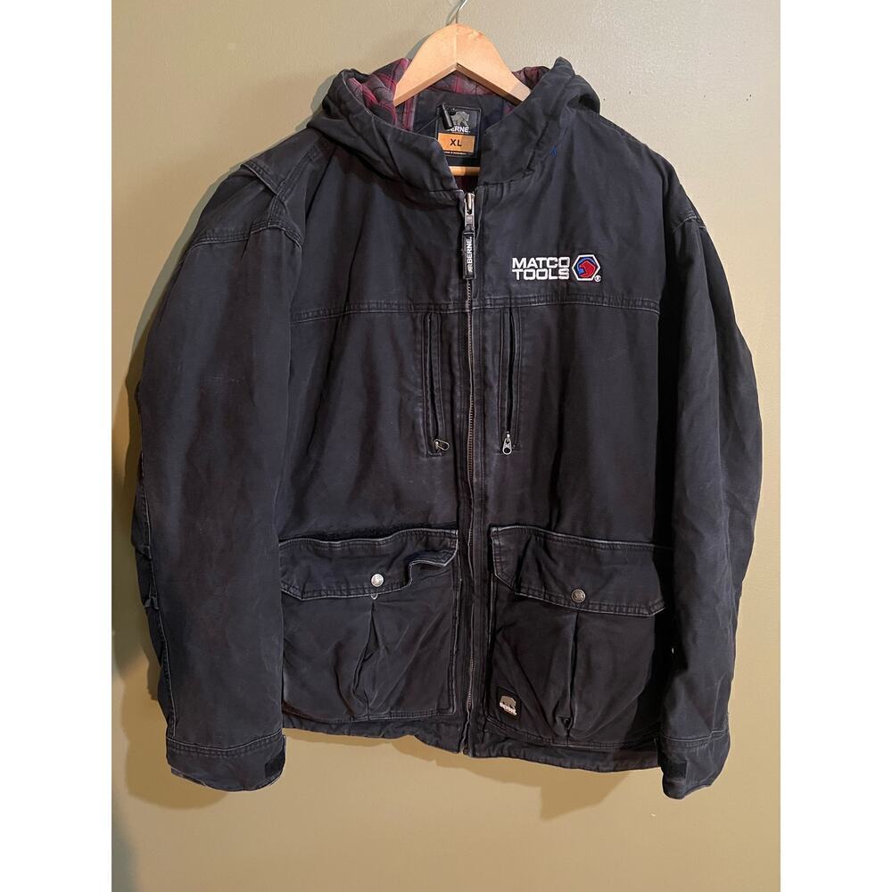 Berne‎ black Marco Tools conceal carry heavy duty work coat mens XL